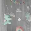 Mobile bébé licorne