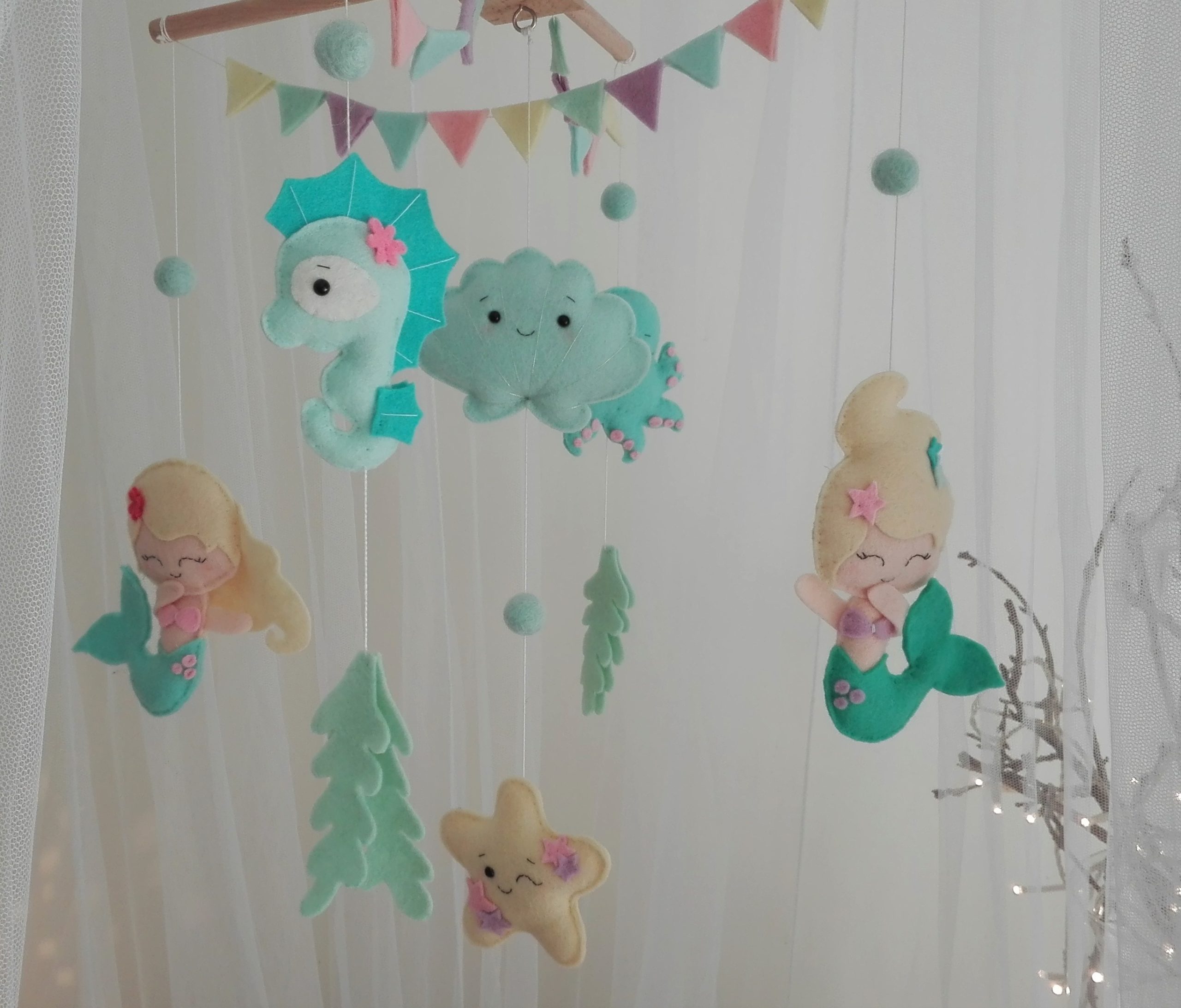 petitessirenes5 Mobile bébé petites sirènes